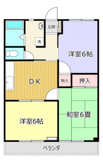 コートヴィレッジ宇津木台の間取り