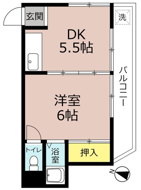 日吉荘の間取り