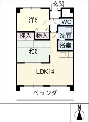 リリカルいびがわの間取り