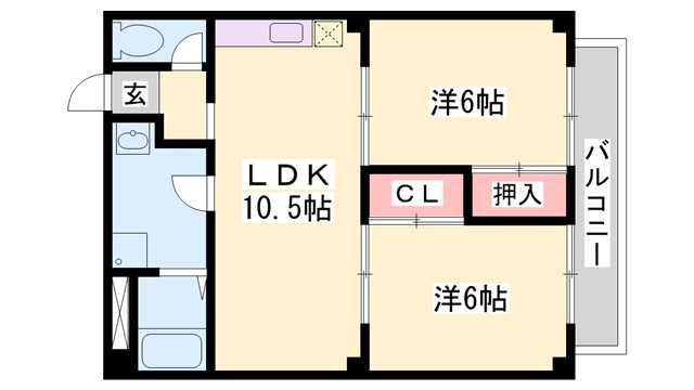 パルネット加古の間取り