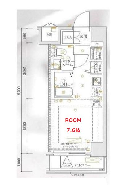 横浜市南区高根町のマンションの間取り