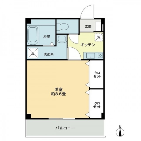 フォブール玉津の間取り