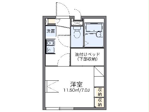 レオパレス大鳥の間取り