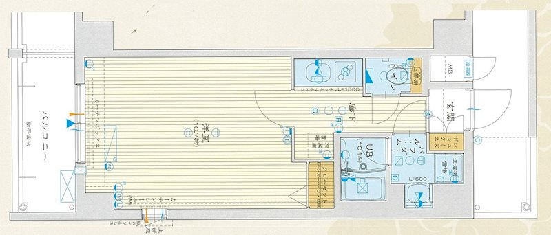 アスヴェル京都二条駅前IIの間取り