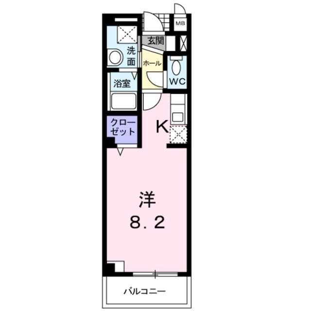 立川市柏町のマンションの間取り