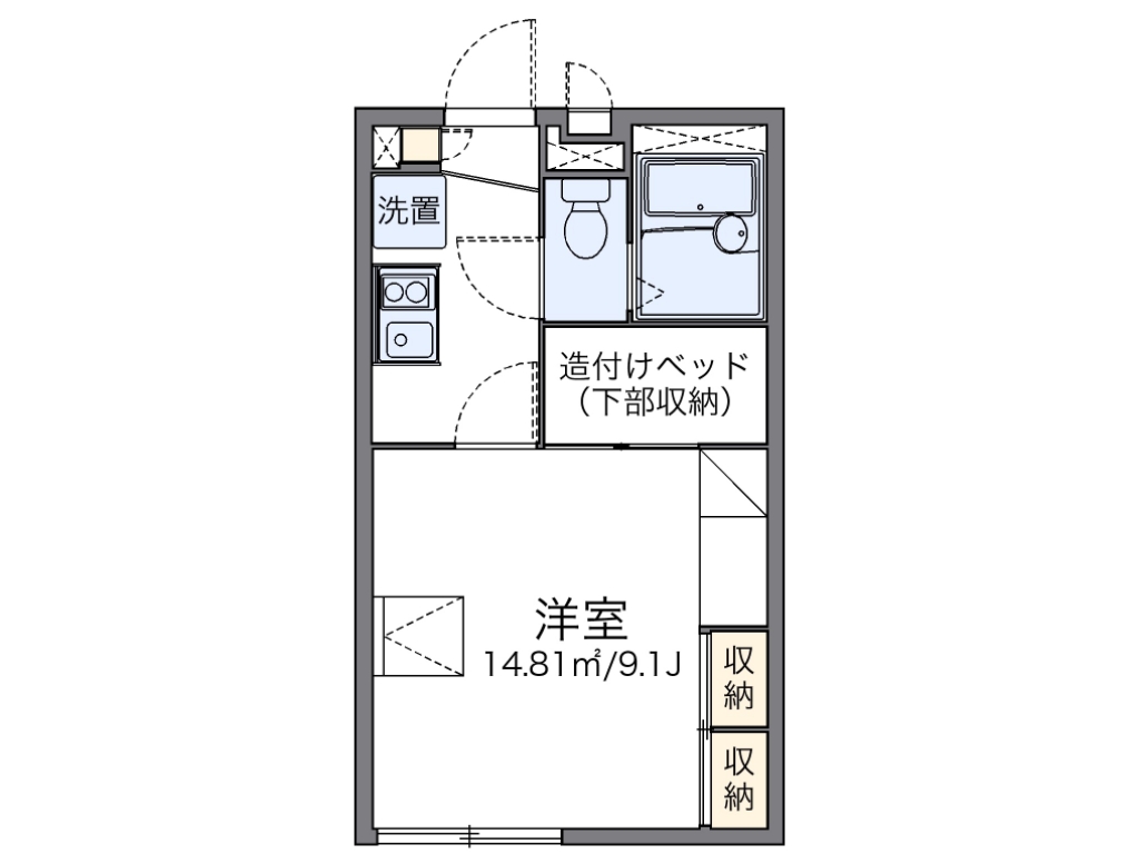 レオパレスセレンディピティの間取り