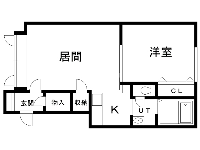 プレズィール豊岡Ｂの間取り