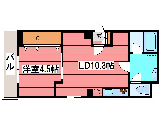 サンシャイン１ー９の間取り