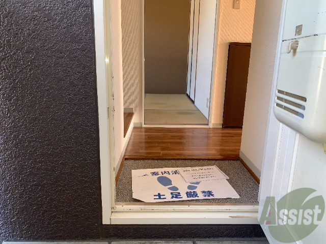 玄関　玄関から見たお部屋です。凄くキレイで新しいですよ。