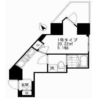 アイディ西五反田の間取り