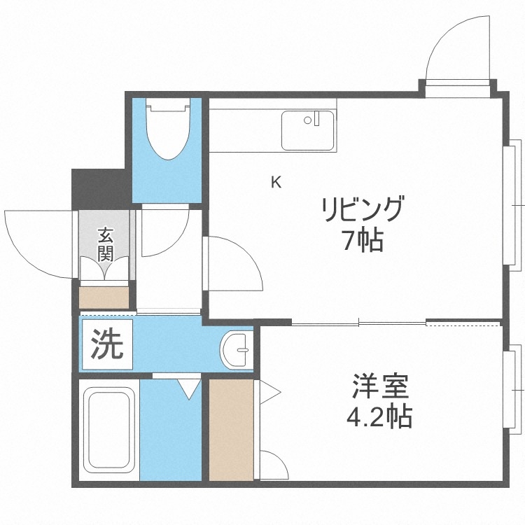 カエサル平岸_間取り_0