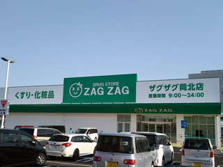 ドラックストア　ザグザグ岡北店（ドラッグストア）まで1189m