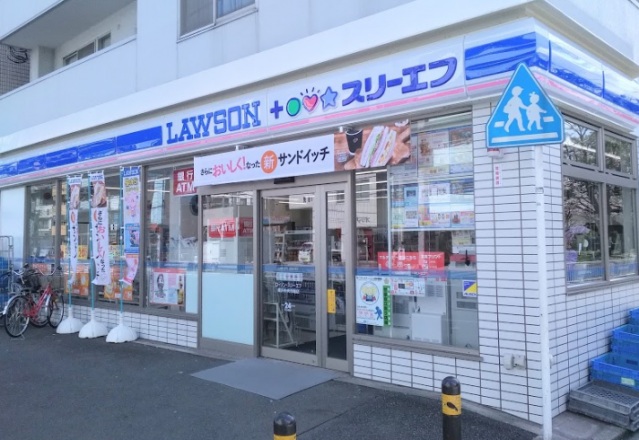 コンビニ　ローソン・スリーエフ横浜中央市場店（コンビニ）まで435m