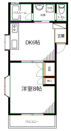 西武新宿線 上井草駅 徒歩5分 2階建 築26年の間取り写真