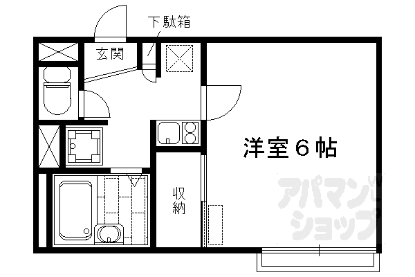 レオパレスバンブー雅の間取り写真