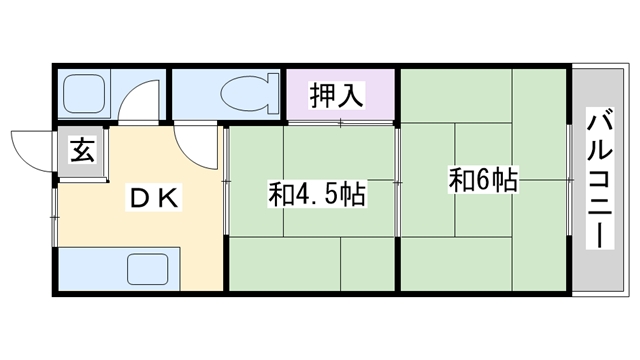 鶴見ハイツの間取り