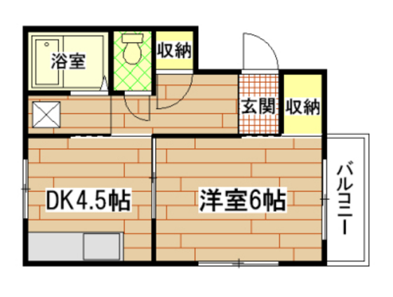 広島市南区皆実町のマンションの間取り