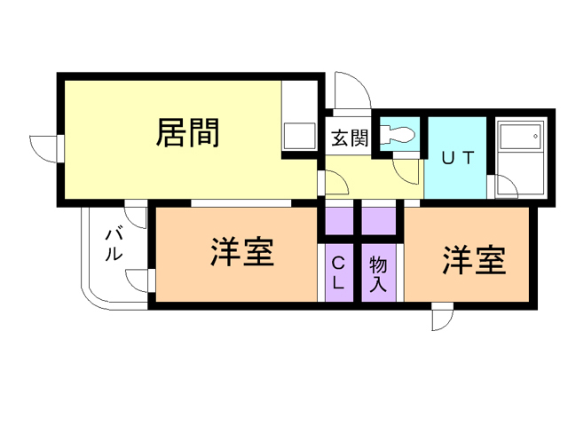 【ハイムハピネスの間取り】