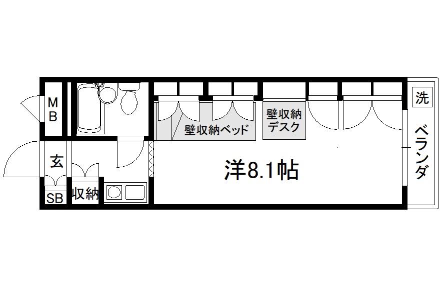 セレーネ田辺III-Aの間取り