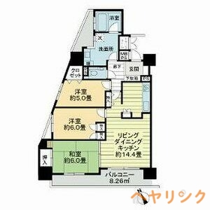 名古屋市守山区大牧町のマンションの間取り