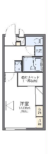 レオパレスセジュール根上の間取り