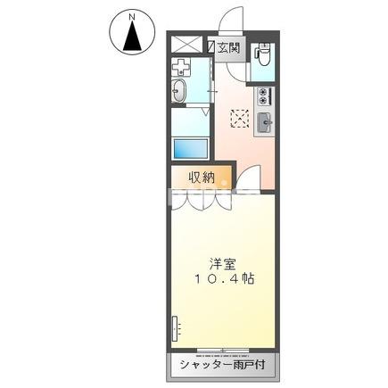 稲沢市千代のアパートの間取り