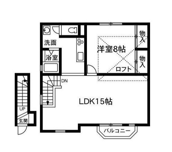 ＲＫハイツ　Ｄ棟の間取り