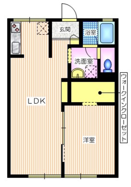 シティハイム　ラ・メールの間取り