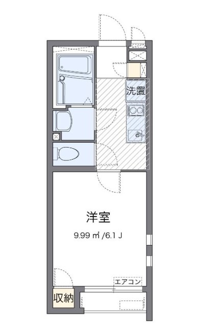 クレイノ杉山IVの間取り