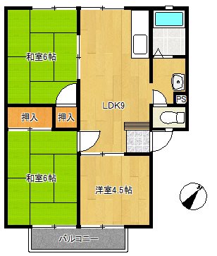 パナハイツ丸山の間取り