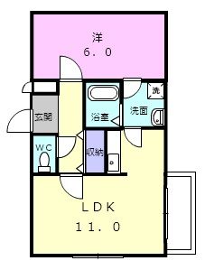 有田郡有田川町大字上中島のマンションの間取り