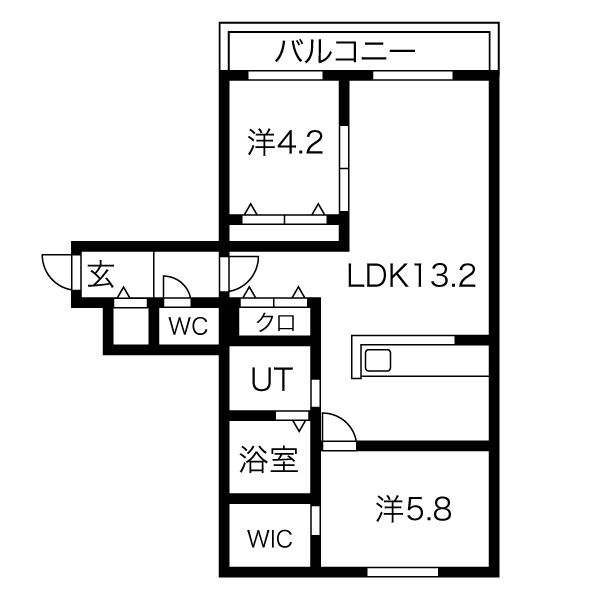 Patio北19の間取り