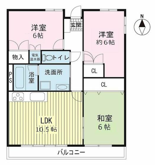 【コーポしろかねの間取り】