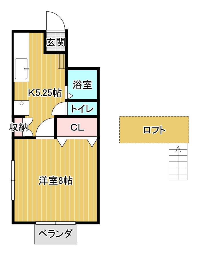 ハイツ中条の間取り