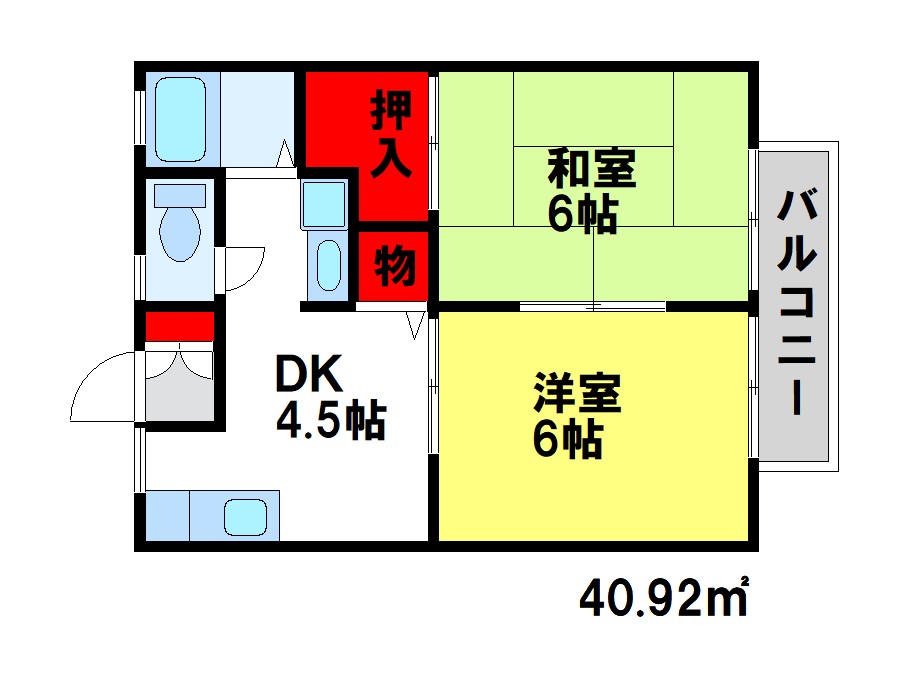 K‘s&R‘s pia二日市駅前の間取り