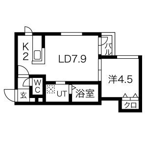 ラージヒル中の島の間取り