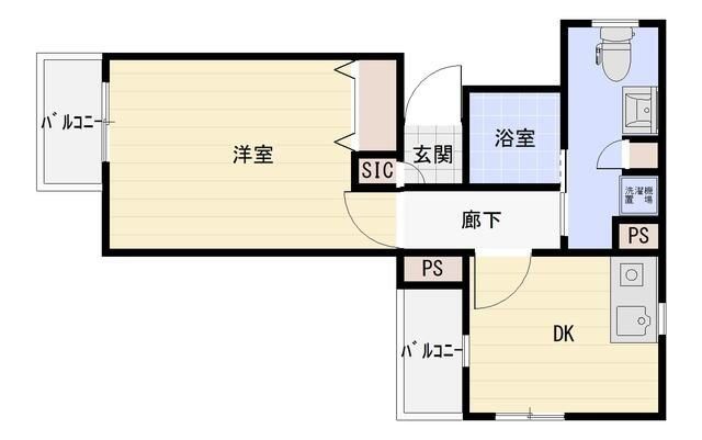 フォルターナ横浜反町の間取り