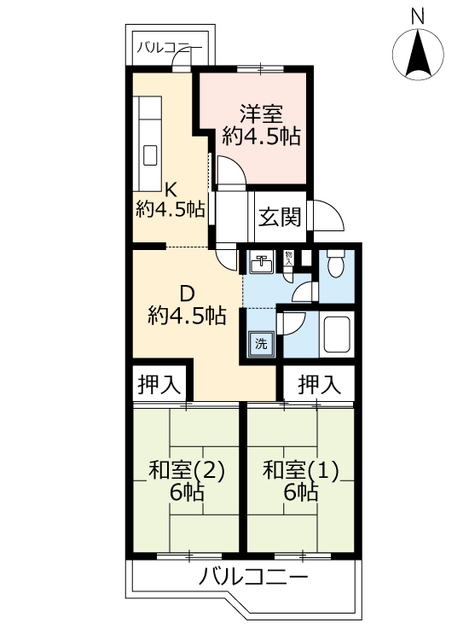 ＵＲ西京極の間取り