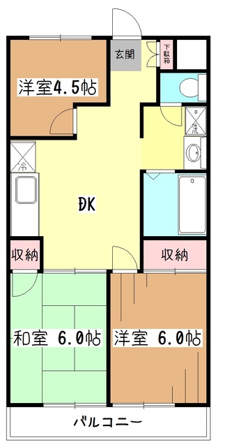 ハイツ・サクライの間取り