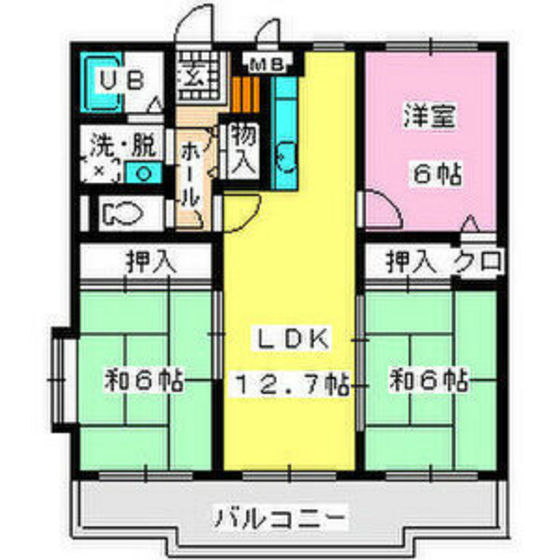 ロイヤルハイツ博多南の間取り