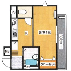 神戸市垂水区向陽のマンションの間取り