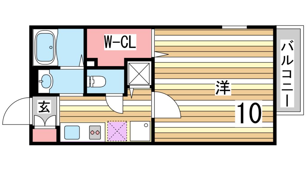 【アヴェニール・道場の間取り】