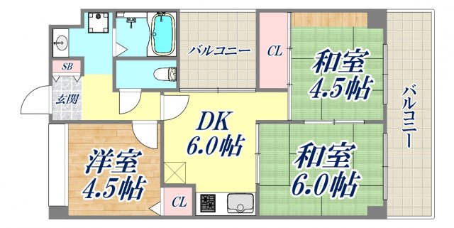 シティライフ21長田の間取り