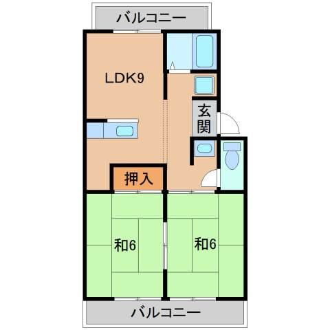 カーサ境原の間取り