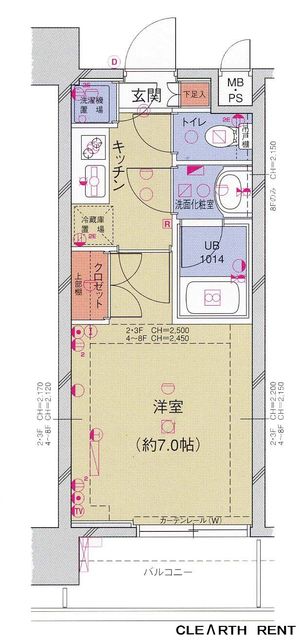 菱和パレス秋葉原駅前の間取り