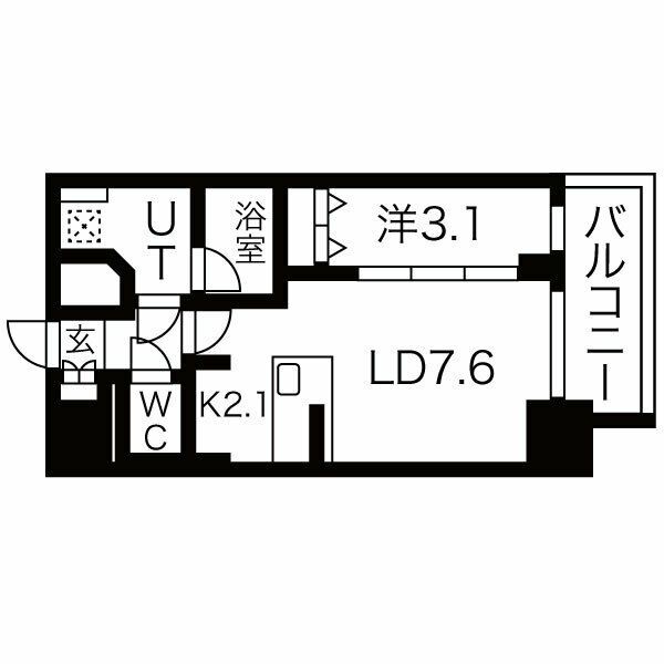 名古屋市西区押切のマンションの間取り