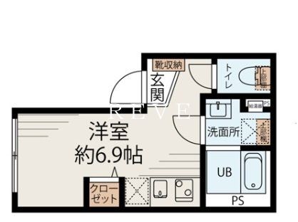 文京区根津のマンションの間取り