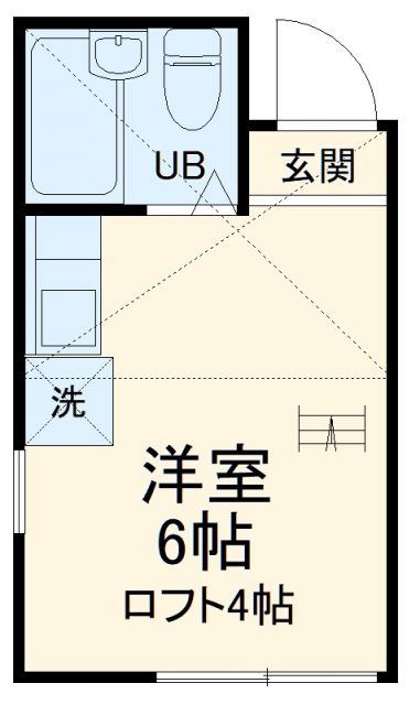 ユナイト黄金町カルロス・ポンセの間取り