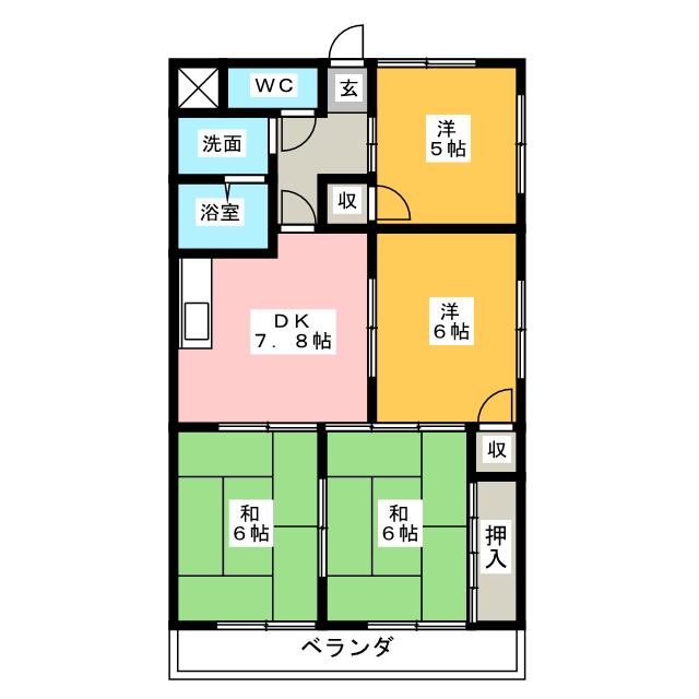 サンメゾン小牧の間取り