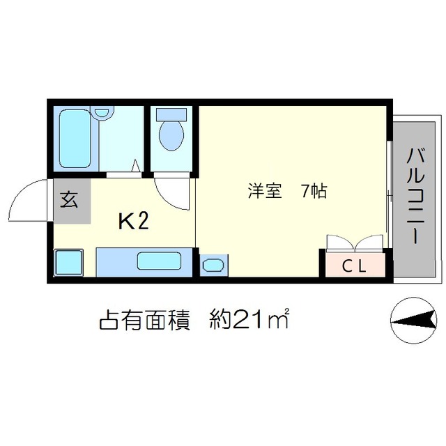 ホワイトキャンパス北白川の間取り